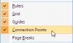Visio Connection Points menu